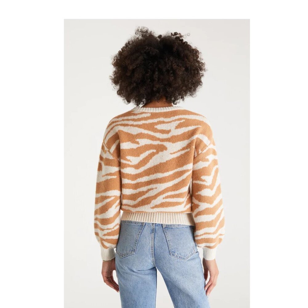 Z Supply Cloud Sandstone Stripe Sweater Size XS - Picture 3 of 3